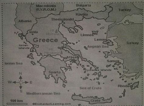 Saang direksyon ng greece matatagpuan ang isla ng crete